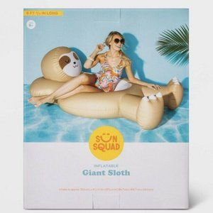 *NEW* Sun Squad Inflatable Giant Sloth Float 6 Ft Long